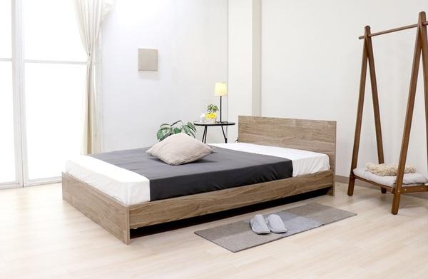 セミダブルベッドフレーム セミダブルベッド ナチュラル ベッド 約幅126cm ヴィンテージ