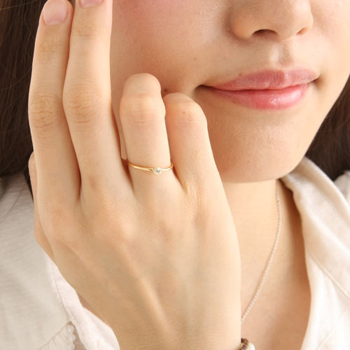 Ｋ18 ムーンストーンリング　９号 楽天市場】K18YG ムーンストーン リング 【送料無料】【代引