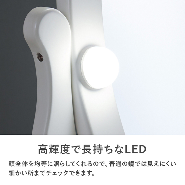 ドレッサー 約幅70×奥行42×高さ130cm ホワイト 白