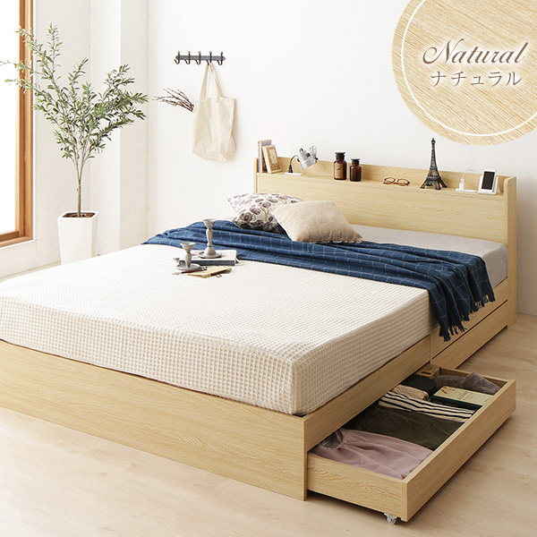 セミダブルベッド 白 ホワイト 単品 ベッド ベッドフレームのみ 白