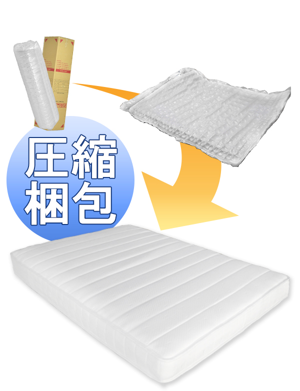 マットレス 寝具 セミダブル 約幅120cm アイボリー 体圧分散 身体にフィットする ポケットコイルマットレス 圧縮梱包 寝室 乳白色 送料無料の通販は