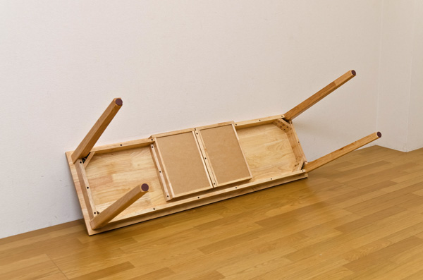 木製テーブル　150×45　ナチュラル 木製テーブル 机 約150×45cmナチュラル （NA） 組立式