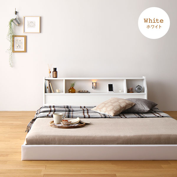 ベッド 日本製 低床 フロア ローベッド 木製 宮付き コンセント付き ブラック セミシングルベッド マットレス付き ベッド 日本製 低床 フロア ロータイプ 木製 照明付き 宮付き 棚付き
