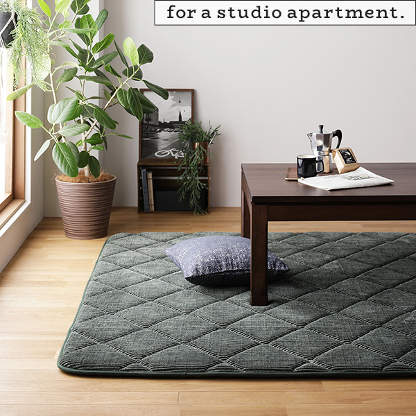 ラグ こたつ敷き布団 こたつ 布団 約185×300cm ネイビー 防音