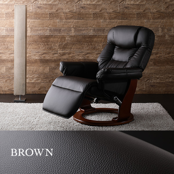 リクライニングチェア（1人がけ／合成皮革） パーソナルチェア リクライニングチェア レザー 本革 1人掛け モダン