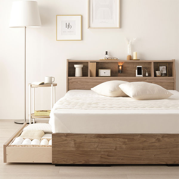 日本製 カントリー調 姫系 ベッド シングル（ボンネルコイルマットレス