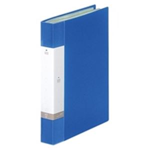 (業務用20セット) LIHITLAB クリアブック/クリアファイル リクエスト 【A4/タテ型】 固定式 60ポケット G3203-8 青