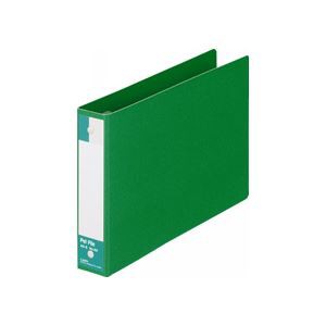 （まとめ） ライオン事務器ペットファイル A5ヨコ 2穴 180枚収容 背幅35mm 緑 No.60-A5E 1冊 【×10セット】 送料無料の通販は