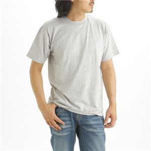 〔5枚セット〕 Tシャツ M 杢グレー×5枚 綿 ポリエステル 半袖 ティーシャツ tシャツ ティシャツ T-shirt 送料無料の通販は