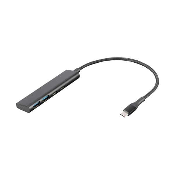 USB3.2 Gen1 Type-C 4ポート（C×2／A×2）アルミハブ ブラック UH-C3364BK 1個 黒 送料無料の通販は 7,281円