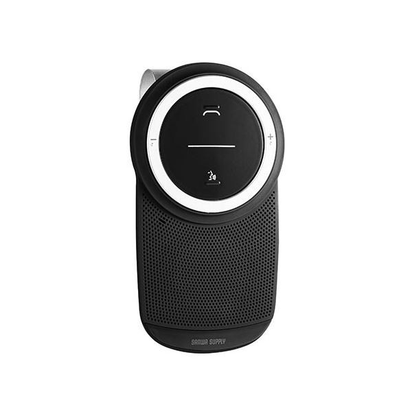 サンワダイレクト 車載Bluetoothスピーカーフォン ハンズフリー通話 音楽再生対応 Bluetooth4.1 3W出力 400-BTCAR0031個 送料無料の通販は