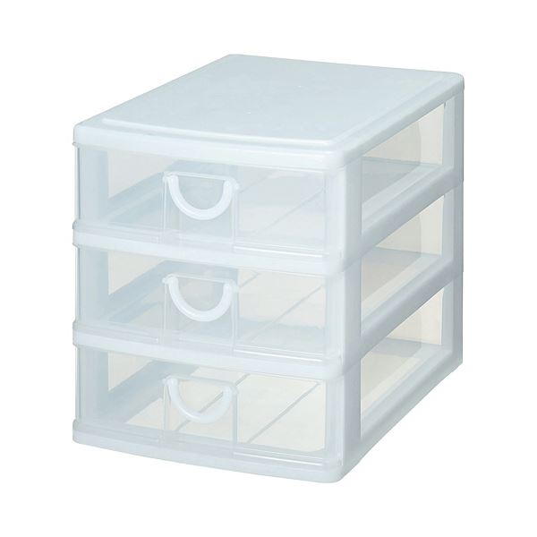 （まとめ） サンコープラスチック エルピス A4 浅型3段 ホワイト A-403 1台 【×3セット】 白 送料無料の通販は 7,370円