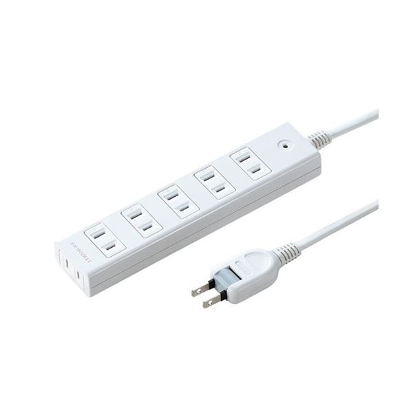 【5個セット】 雷ガードタップ 3m TAP-SP2116MG-3WNX5 雷を防ぎ、ホコリからも守る 確認ランプ付きの進化した雷ガードタップ 5個セットでお得 3mの長さでどこでも使える 電気の安心をお届けします 送料無料