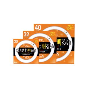 ホタルクス（NEC） 蛍光ランプ ライフルックHGX 環形スタータ形 40W形 3波長形 電球色 FCL40EX-L／38-X1セット（5本） 送料無料の通販は