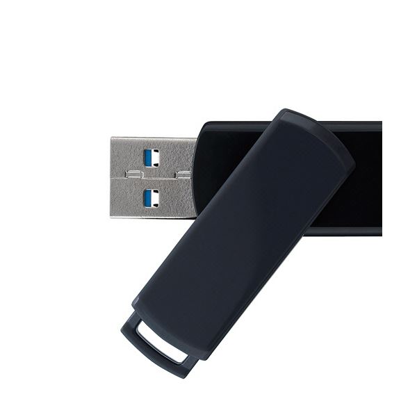 (まとめ）プリンストン USBフラッシュメモリー回転式キャップレス 16GB グレー/ブラック PFU-T3UT/16GA 1個【×10セット】 黒 送料無料の通販は