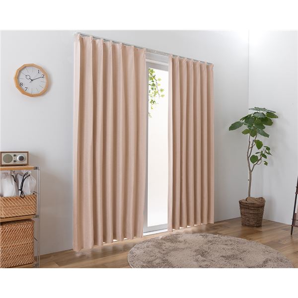 カーテン 防炎カーテン 2枚セット（1級遮光カーテン幅180cm×丈85cm1