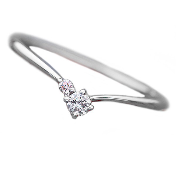 ダイヤモンド リング ダイヤ ピンクダイヤ 合計0.06ct 8.5号 プラチナ Pt950 V字モチーフ 指輪 ダイヤリング 鑑別カード付き 送料無料の通販は