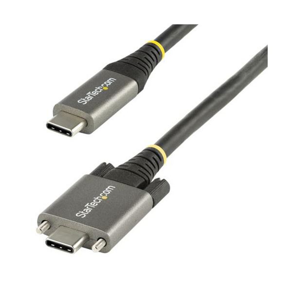 StarTech.com サイドロック付きUSB-Cケーブル 配線 50cm 10Gbps／USB 3.1（3.2Gen1）／100W（5A）PD USB31CCSLKV50CM 1本 送料無料の通販は 5,507円