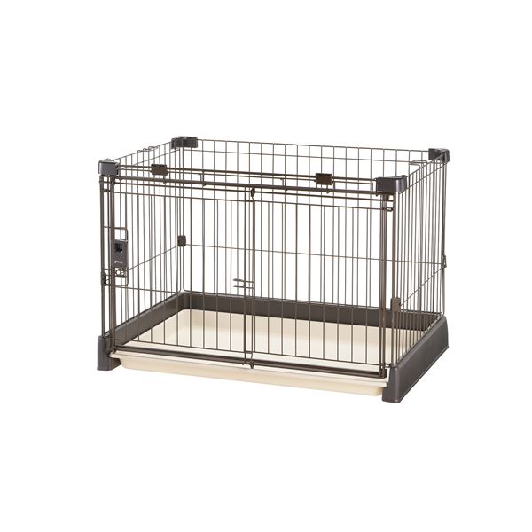 もっとお掃除簡単ペットサークル 90-60 ダークブラウン 茶 お掃除がラクラク フルオープンで簡単清掃可能なペットサークル ダークブラウンの90-60サイズで、ペットとの暮らしを快適に 茶 送料無料の通販は 25,553円