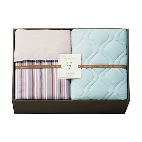 グランフランセヌーベル ウォッシャブルケット＆クール接触冷感敷パット L8055048 涼感と清潔さを追求した、洗えるブランケット＆冷感敷パット 快適なグレージュカラーで、心地よい眠りを提供します 送料無料の通販は