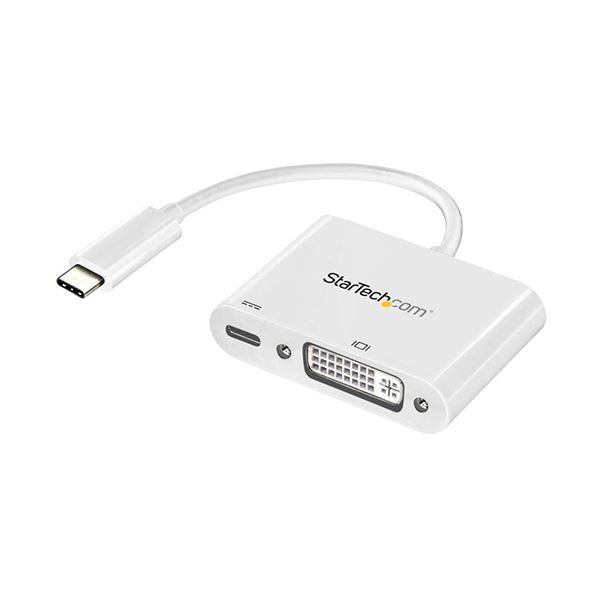 StarTech.com USB TypeC-DVI 変換ディスプレイアダプタ USB PD対応 1920×1200対応 ホワイトCDP2DVIUCPW 1個 白 送料無料の通販は