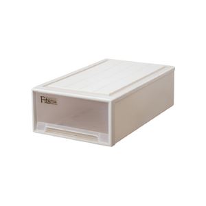 天馬 Fits フィッツケース ロングL W440×D740×H230mm カプチーノ 1個 スペースを有効活用 整理整頓の達人 ワンランク上の収納ボックス 広々サイズ W440×D740×H230mm カプチーノカラー 送料無料の通販は 7,423円