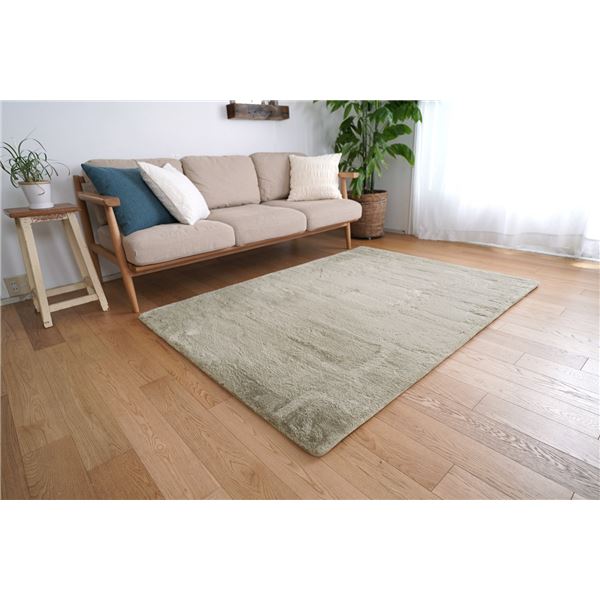 ラグ マット 絨毯 約幅190×長さ240cm フェザーグレー 遮音性 滑り止め 床暖房対応 低反発 高反発 フロアマット トシシミズ 送料無料の通販は 29,735円