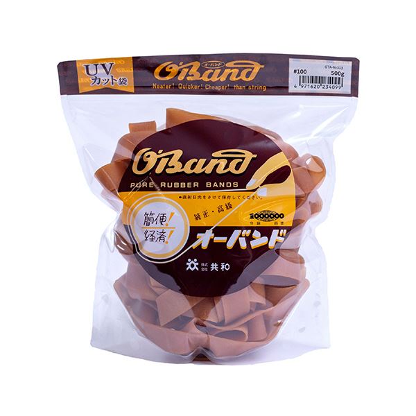 共和 オーバンド#100 内径254mm 500g入 透明袋 GTA-N-013 1袋 \透明な袋に入った500gのオーバンド#100、内径254mmの大容量 1袋で満足感たっぷりの使い心地をお届けします \ 送料無料の通販は