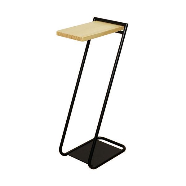 日東 アイアンレッグサイドテーブル エンドテーブル コーナーテーブル 小型 脇台 机 High ナチュラル ILST-H-NA 組立品 送料無料の通販は