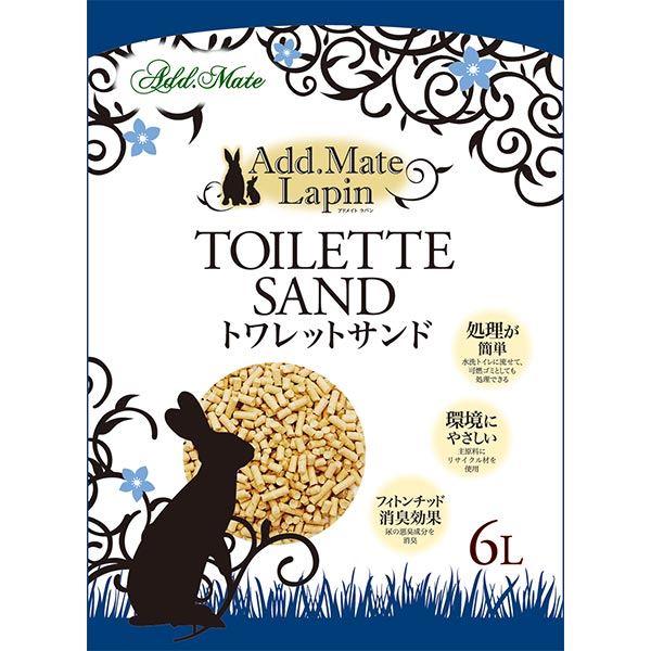 （まとめ）ラパン トワレットサンド 6L【×3セット】 (小動物用品) 除菌効果抜群 銀イオン水で加工処理した、清潔さ満点のラパン トワレットサンド 6L【×3セット】 小動物のための最高品質のトイレ用品 送料無料の通販は 4,695円