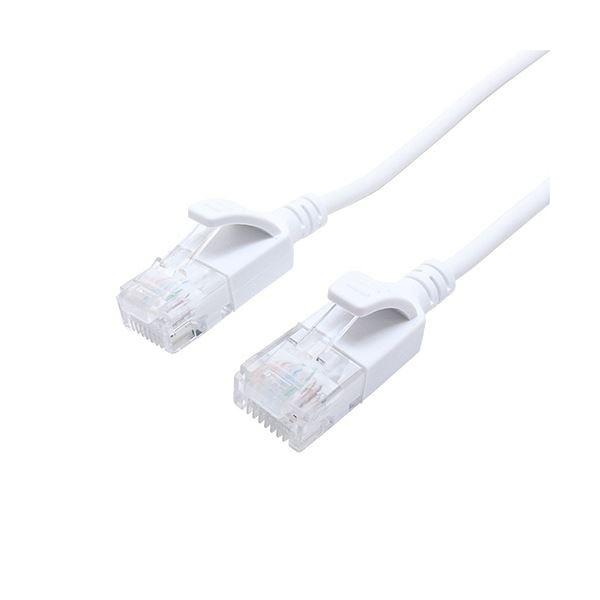 （まとめ） CAT.6A LANケーブル 配線 スリム ホワイト 10m C6A-S10WH 1本 【×3セット】 白 送料無料の通販は