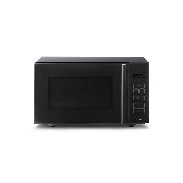 A-Stage 単機能電子レンジ 18L ブラック MO01A-18BK 黒