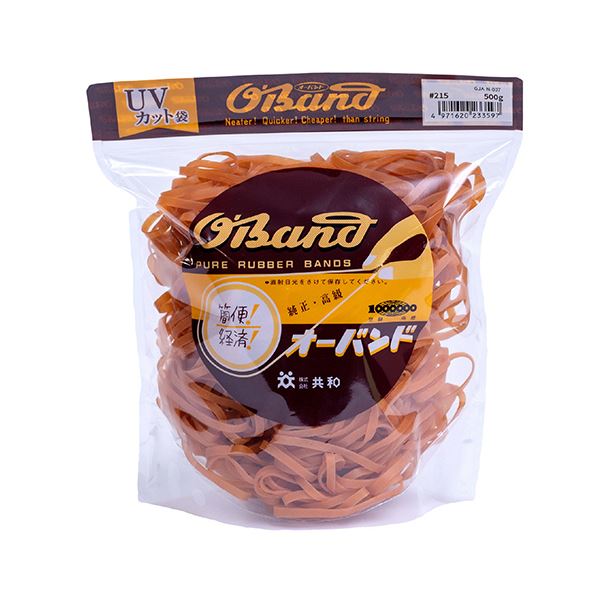 （まとめ） 共和 オーバンド#215 内径51mm 500g入 透明袋 GJA-N-007 1袋 【×3セット】 透明な袋に入った500gのオーバンド#215、内径51mmの共和製品 3袋セットでお得にGET 送料無料の通販は