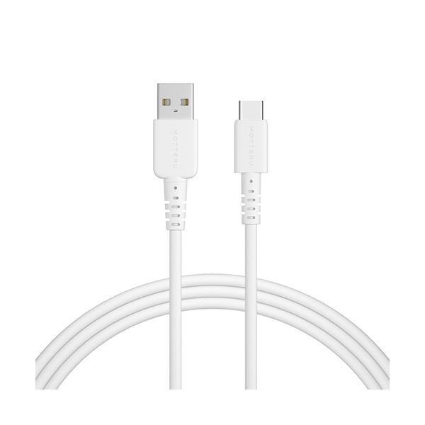 （まとめ） オウルテックMOTTERU A to C シリコンケーブル 配線 エアリーホワイト 2m MOT-SCBACG200-WH 1本 【×3セット】 白 送料無料