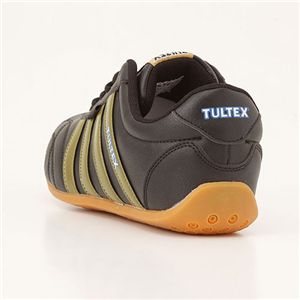 バイカー 鋼製 アイアントゥ スニーカー 靴 23.5cm ブラック×ブラウン 合皮 フェイクレザー 合成皮革 合成ゴム シューズ バイク オートバイ 黒 茶 送料無料