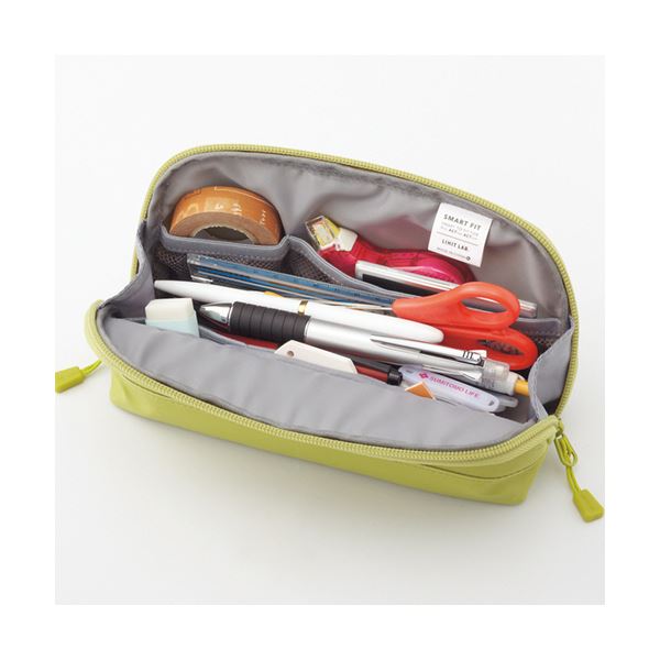 （まとめ）リヒトラブ SMART FITACTACT ワイドオープンペンケース ブラック A-7688-24 1個【×5セット】 黒 送料無料の通販は