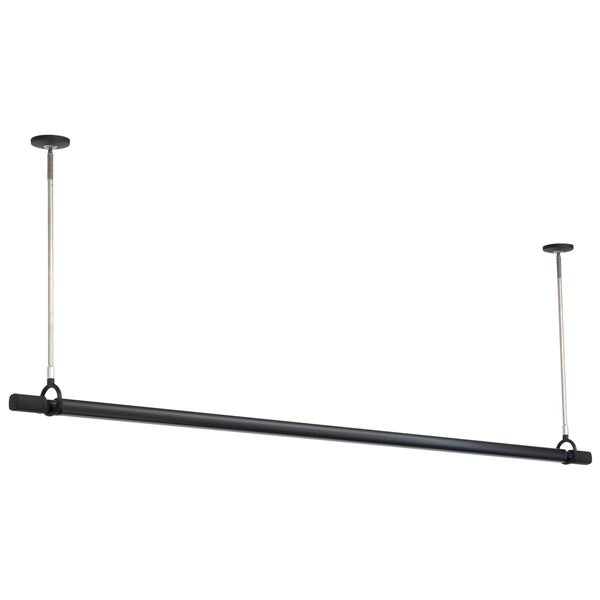 ホスクリーン 室内用物干竿セット ブラック QSC-23-BK 黒 室内で使えるブラックカラーの物干し竿セット、スタイリッシュなデザインで洗濯物を効率的に乾かせる便利アイテム 黒 送料無料の通販は