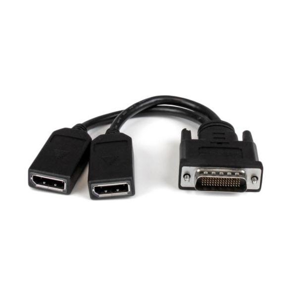 StarTech.com DMS-59 デュアルDisplayPort分岐ケーブル 配線 20cm ブラック DMSDPDP11本 黒 送料無料 6,033円