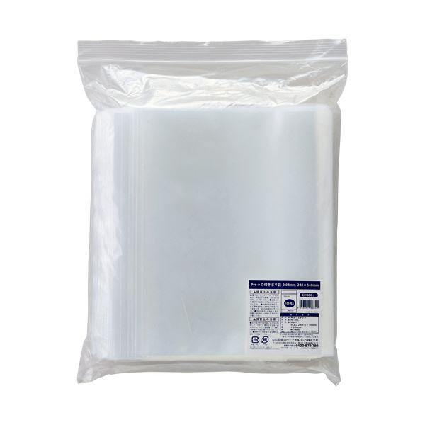 （まとめ） 伊藤忠リーテイルリンク チャック付ポリ袋 0.08×240×340mm CHB80-J 1パック（100枚） 【×3セット】 送料無料の通販は 8,813円