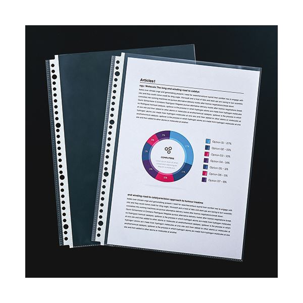 （まとめ） TANOSEE書類がたくさん入るクリアファイル用リフィル A4タテ 2・4・30穴 0.12mm1セット（150枚：50枚×3パッ まとめ） TANOSEE書類がたくさん入るクリアファイル用リフィル A4タテ