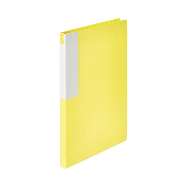 （まとめ） TANOSEEレターファイル（再生PP） A4タテ 120枚収容 背幅18mm イエロー 1セット（10冊） 【×3セット】 黄 送料無料