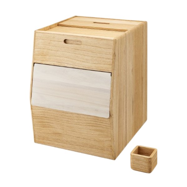 桐 米びつ 30kg 木製 天然木 日本製 国産 フラップ扉 １合升付き kirisai こめ櫃 ライスストッカー キッチン 台所 用品 キッチン グッズ 送料無料の通販は