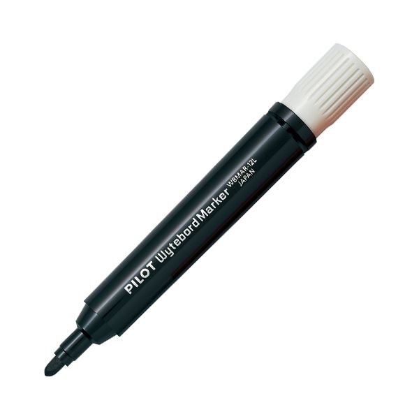 （まとめ） パイロットホワイトボードマーカー補充タイプ 中字・大型 大きい ブラック WBMAR-12L-B 1セット（10本） 【×10セット】 白 黒 送料無料の通販は