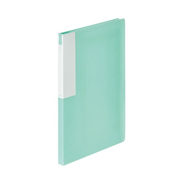 （まとめ） TANOSEEレターファイル（再生PP） A4タテ 120枚収容 背幅18mm ミントグリーン 1セット（10冊） 【×3セット】 緑 送料無料