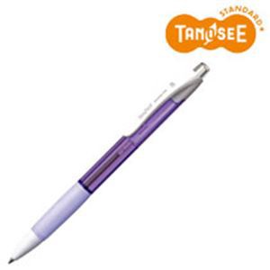 （まとめ）TANOSEE ノック式油性ボールペン（なめらかインク） 極細 0.5mm ラベンダー（インク：黒） 50本 送料無料の通販は