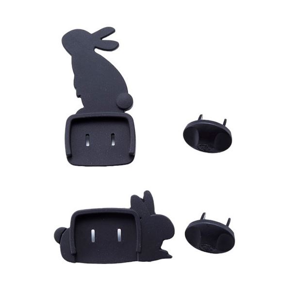 【10セット】 スマイルキッズ 子供 うさぎのコンセントカバー 2個組 うさぎA AKN-21AX10 送料無料の通販は