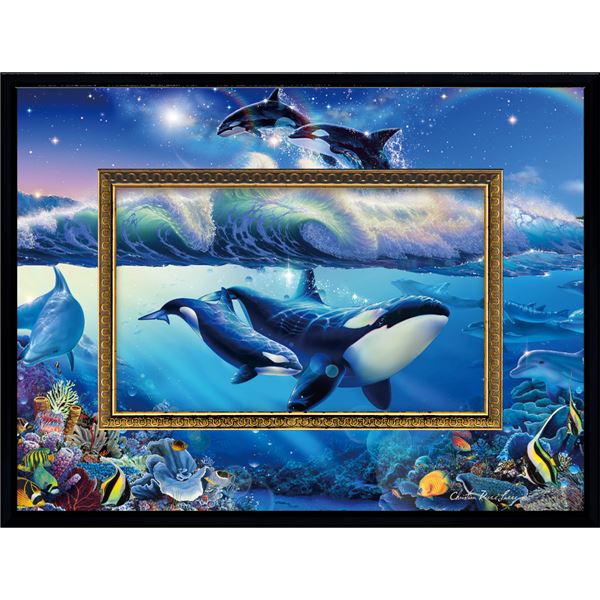 ユーパワー クリスチャン・リース・ラッセン ビッグアート Sサイズ 「ブルーワールド2」 青 幻想的な世界を描くアーティストの作品を身近に 大迫力のビッグアート、Sサイズでお楽しみください 青 送料無料の通販は 5,495円