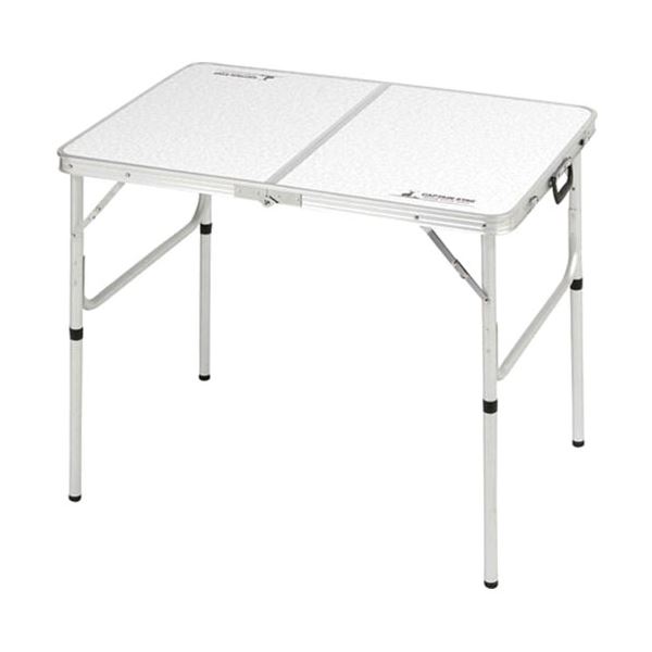 キャプテンスタッグ ラフォーレアルミツーウェイテーブル 机 アジャスター付 S 90×60cm UC-0511
