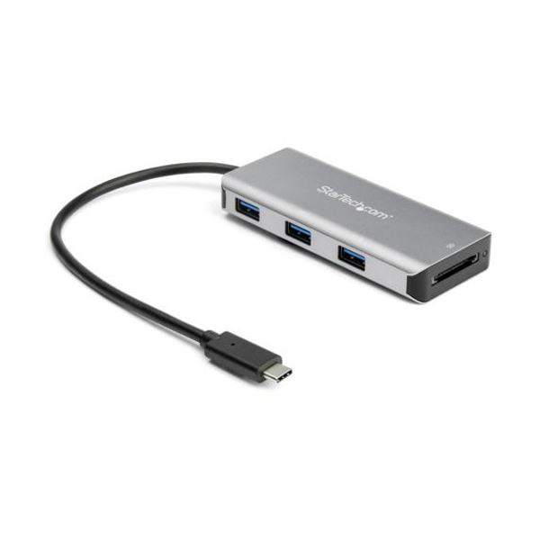 StarTech.com 3ポートUSB Type-Cハブ SDカードリーダー付き 10Gbps 3x USB-A25cmホストケーブル 配線 HB31C3ASDMB 1台 送料無料の通販は 19,736円