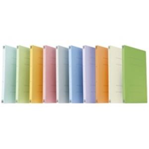 プラス フラットファイル/紙バインダー 【A4/2穴 100冊】 021N オレンジ 送料無料の通販は